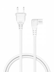 Кабель питания сетевой C7 угловой 1.5м Орбита OT-ELS10 Белый